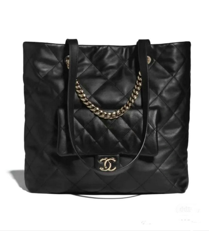 Chanel Calfskin Tote Black AS4359