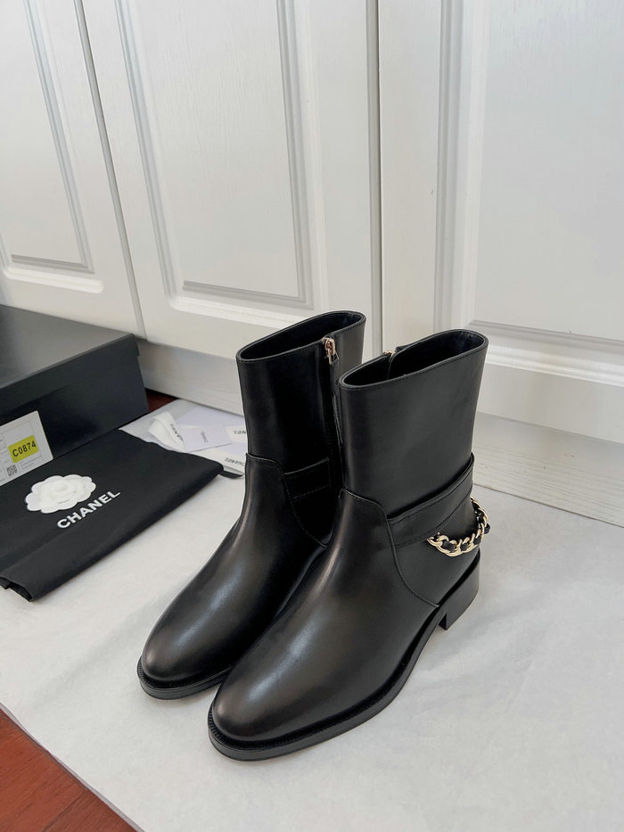 Chanel Leather Boots SDC092401