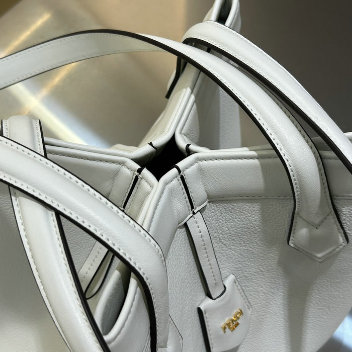 Fendi Medium Origami Bag White F8BS082