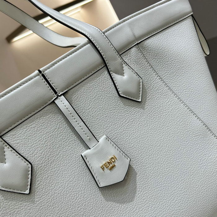 Fendi Medium Origami Bag White F8BS082