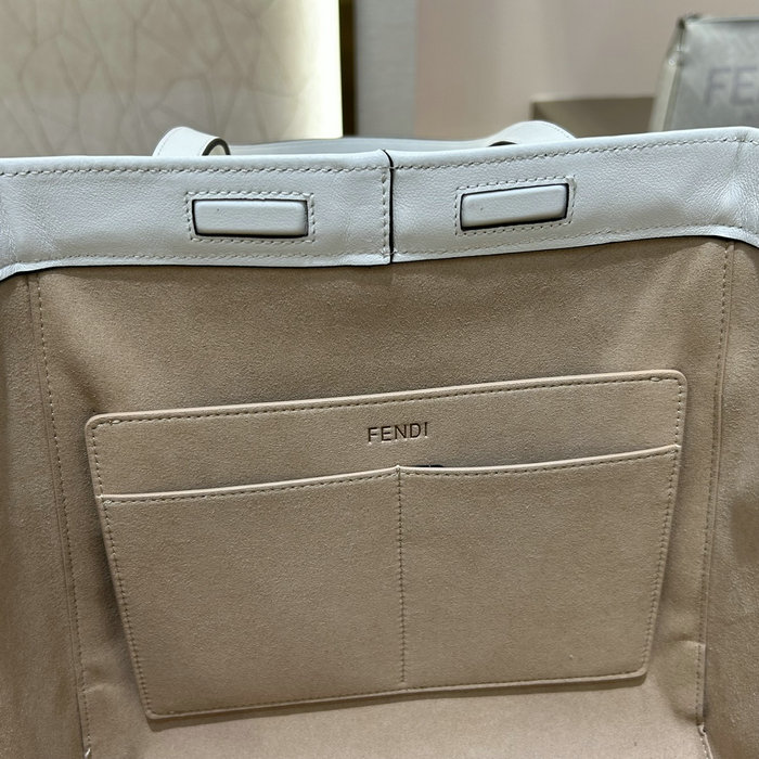 Fendi Medium Origami Bag White F8BS082