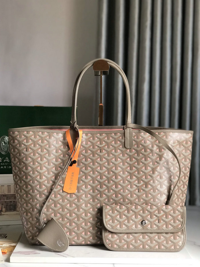 Goyard Saint Louis Tote Grey & Pink G6001