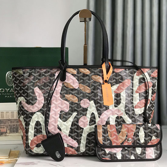 Goyard Saint Louis Tote with Print Pink G6001