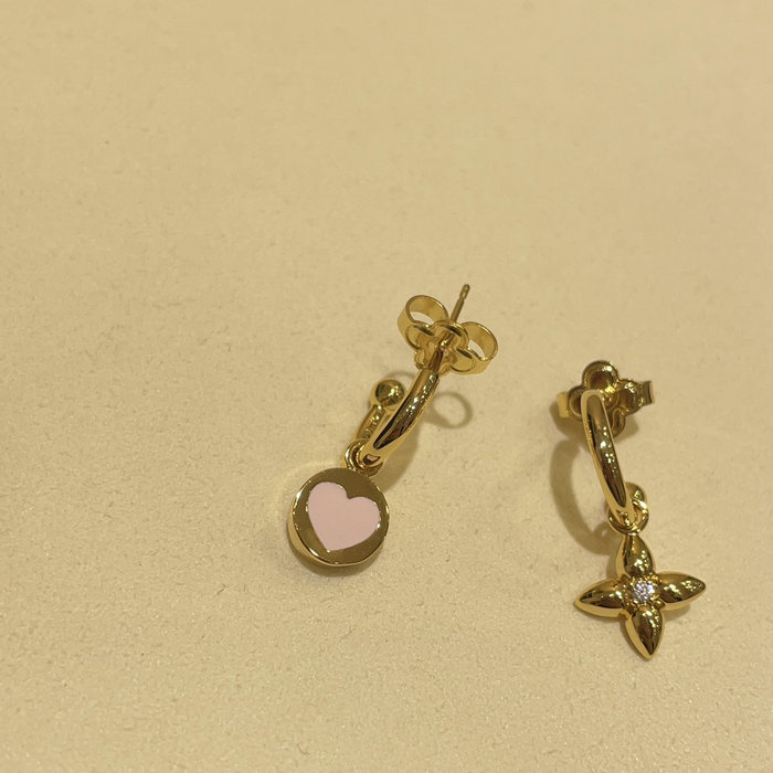 Louis Vuitton Iconic Heart Earrings JLE091301