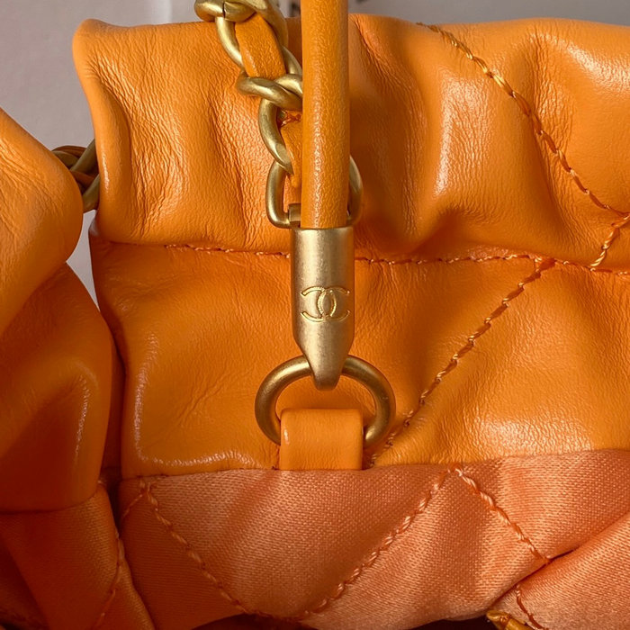 Mini Chanel 22 Handbag Orange AS3980