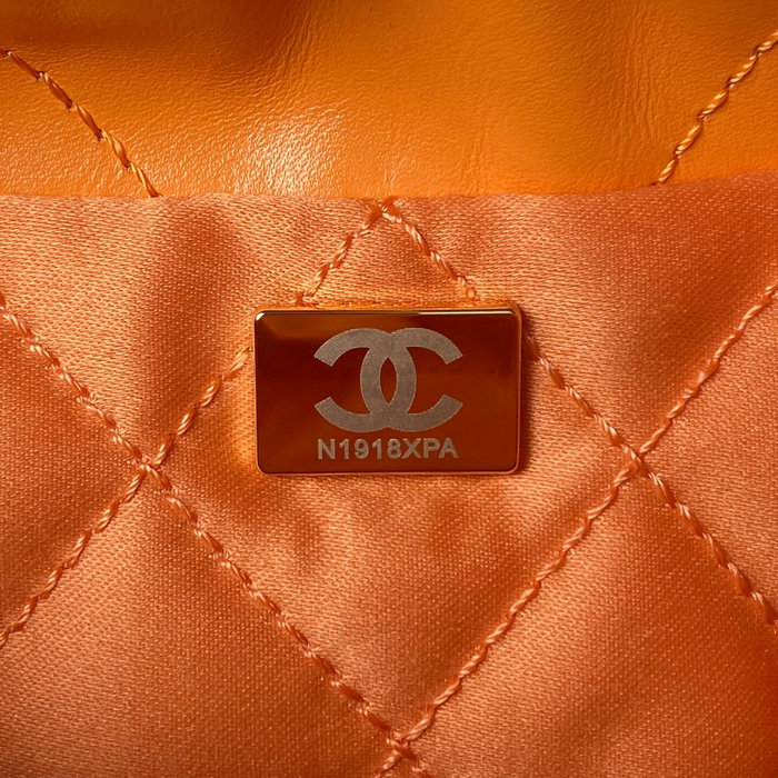 Mini Chanel 22 Handbag Orange AS3980