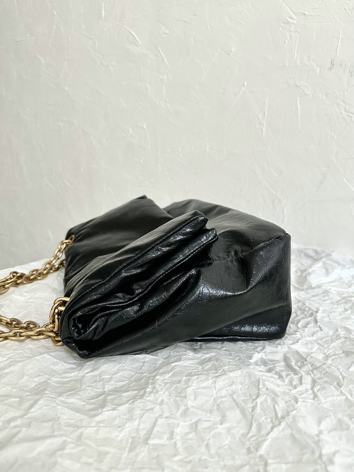 Balenciaga Arena Monaco Medium Chain Bag Black B765945