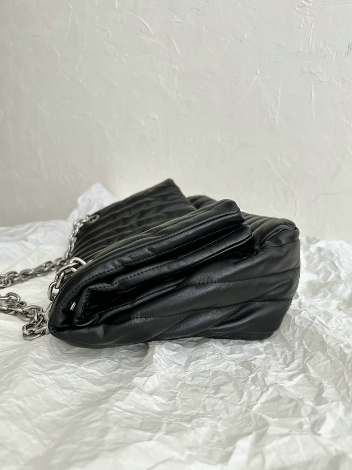 Balenciaga Monaco Medium Chain Bag Black B765945