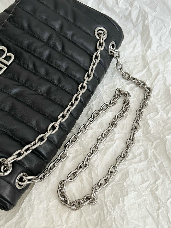 Balenciaga Monaco Medium Chain Bag Black B765945