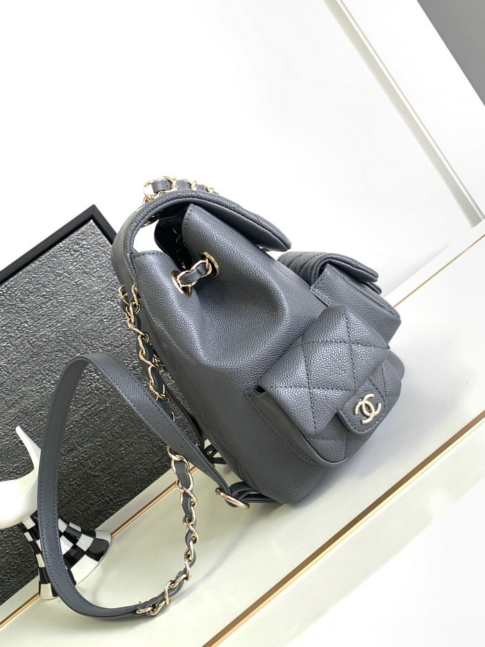 Chanel Backpack Grey AS4398