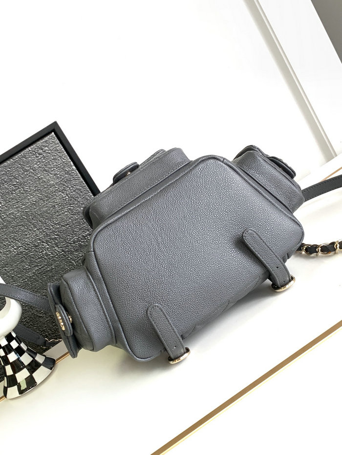 Chanel Backpack Grey AS4398