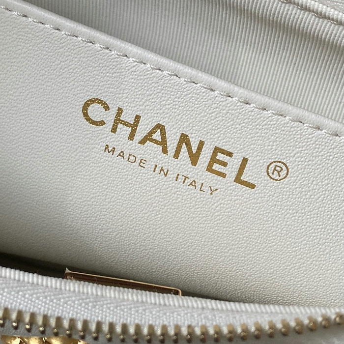 Chanel Calfskin Hobo Bag White AS4422