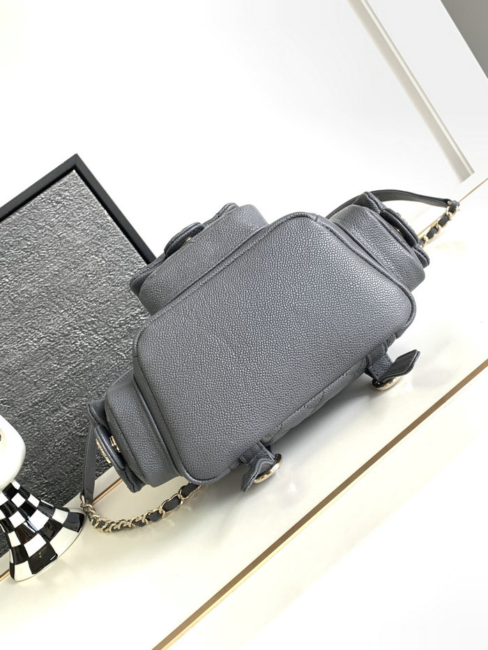 Chanel Small Backpack Grey AS4399