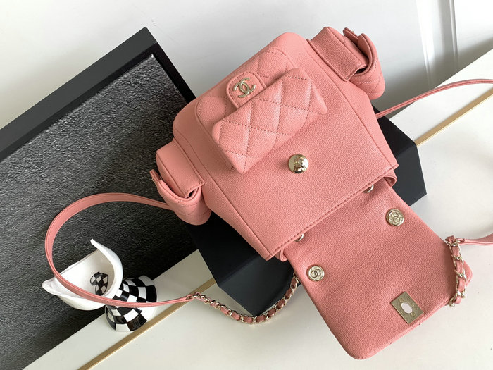 Chanel Small Backpack Pink AS4399