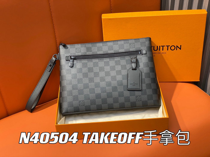 Louis Vuitton Damier Graphite Takeoff Pouch N40504