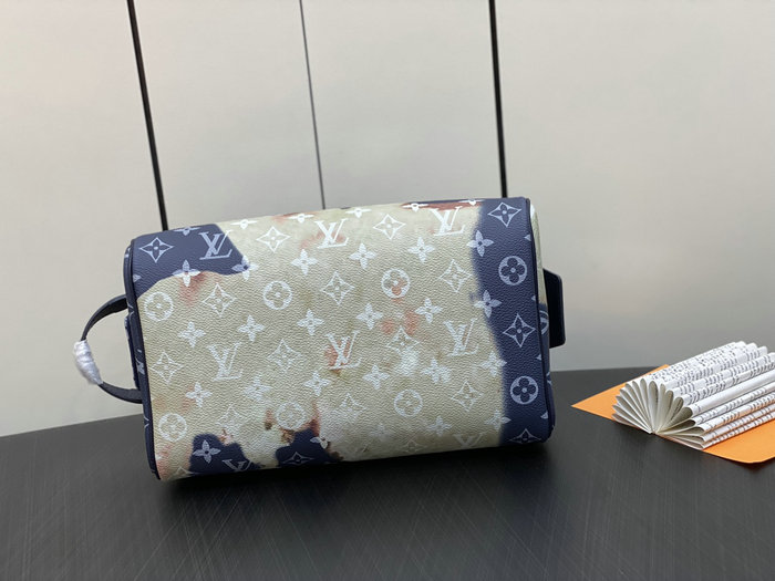 Louis Vuitton Monogram Canvas Dopp Kit Blue M46696