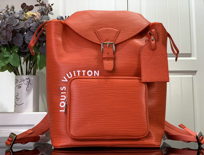 Louis Vuitton Montsouris Backpack Orange M23099