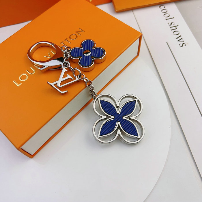 Lv Bag Charm Rimi Key Holder Blue M61013