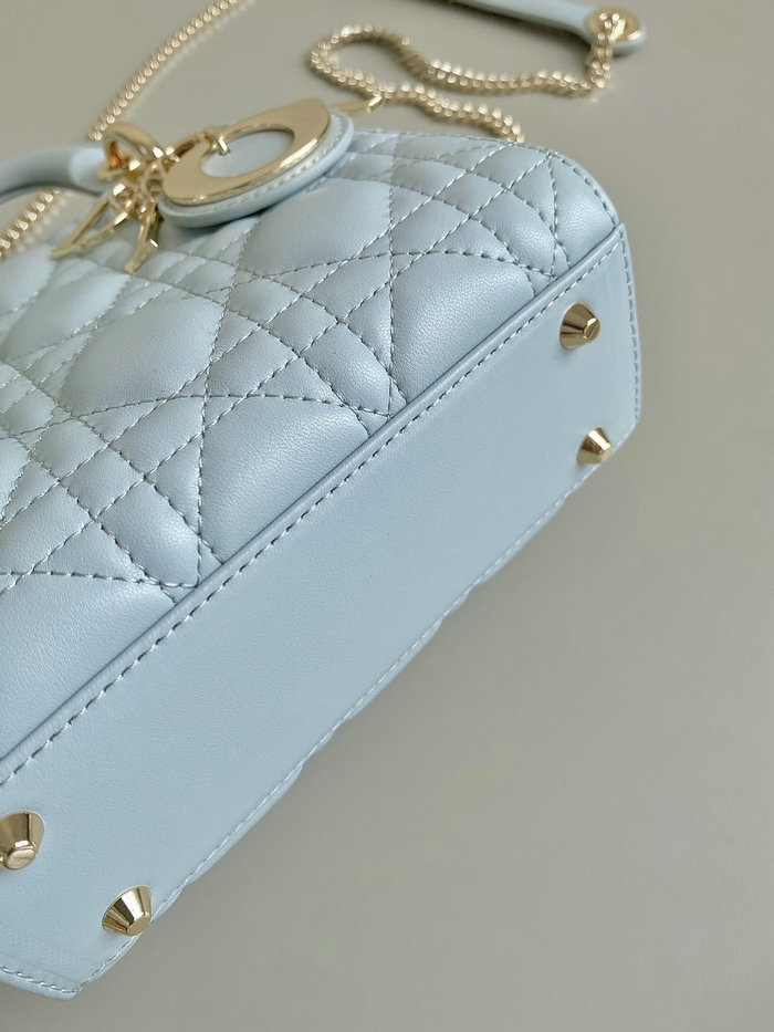 Mini Lady Dior Bag Blue D3310