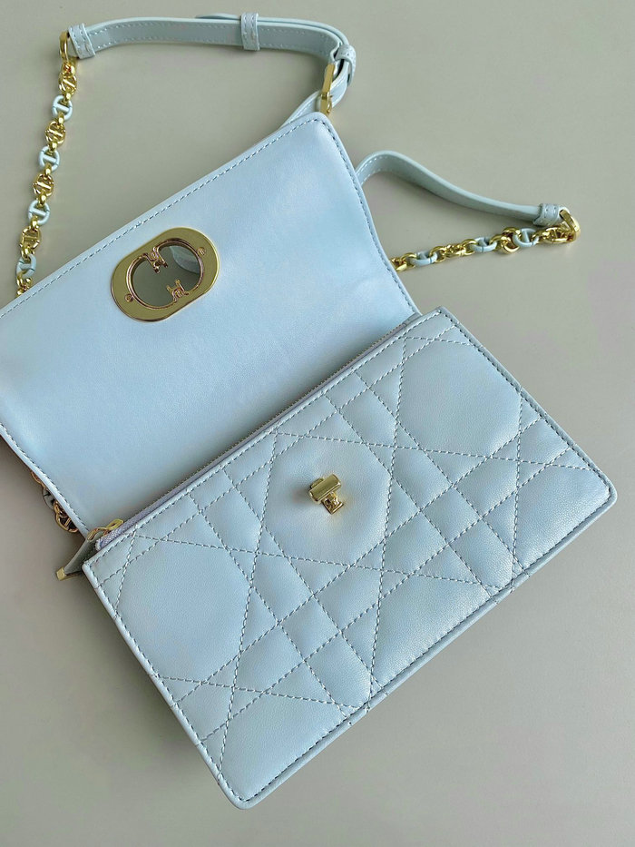 Miss Dior Caro Mini Bag Blue D6553