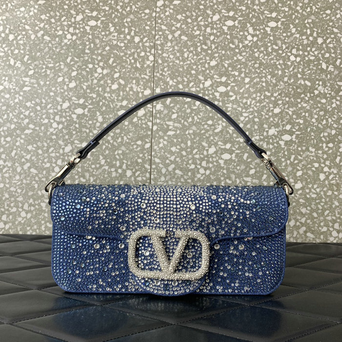 Valentino Loco Shoulder Bag Denim V6030