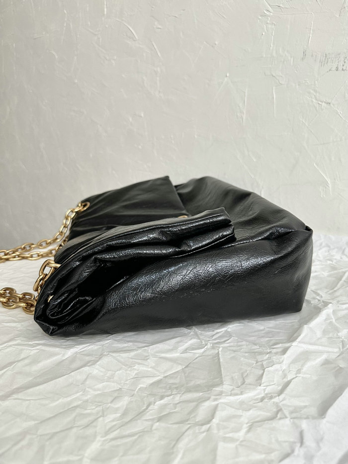 Balenciaga Monaco Large Chain Bag Black With Gold B765933