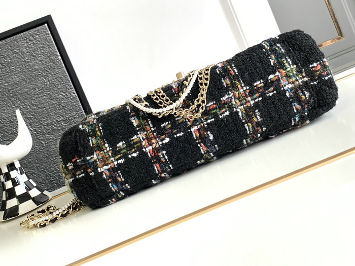 Chanel Large Flap Bag with Top Handle Black AS4221