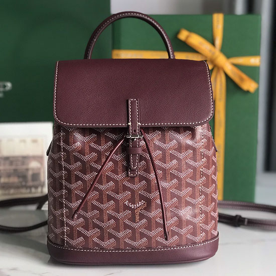 Goyard Alpin Mini Backpack Burgundy G10301