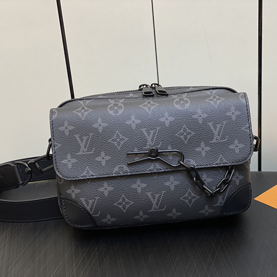 LV Monogram Eclipse Steamer Messenger M46795