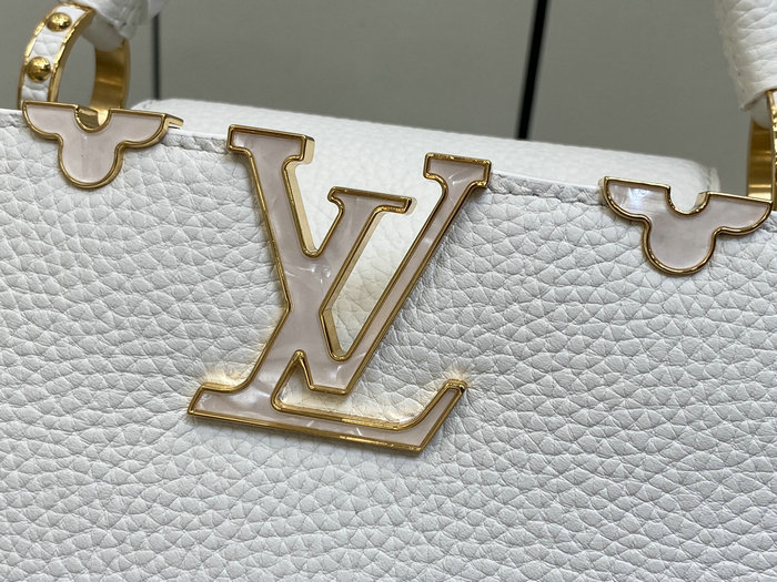 Louis Vuitton Capucines BB White M23263