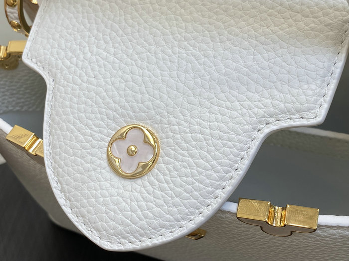 Louis Vuitton Capucines BB White M23263