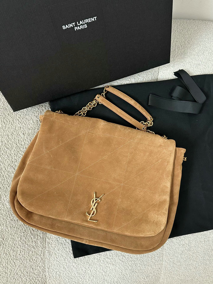 Saint Laurent Suede Jamie 4.3 Handbag Brown 742431