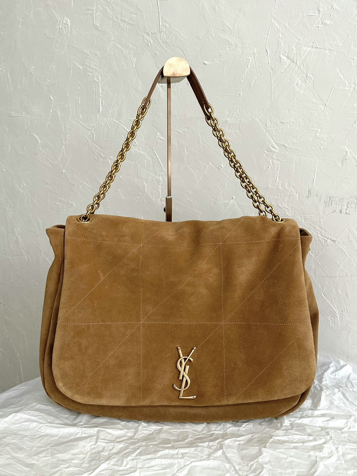 Saint Laurent Suede Jamie 4.3 Handbag Brown 742431