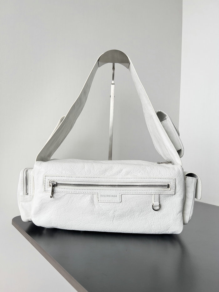 Balenciaga Superbusy Small Sling Bag White 70216