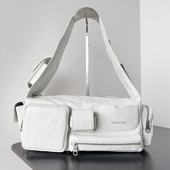 Balenciaga Superbusy Small Sling Bag White 70216