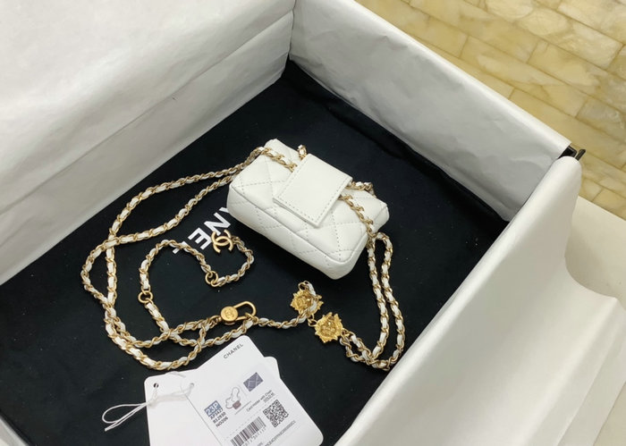 Chanel Belt Bag White AP3427