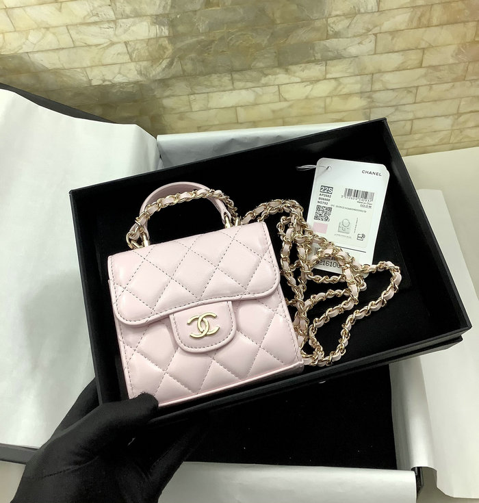 Chanel Clutch With Chain Pink AP2682