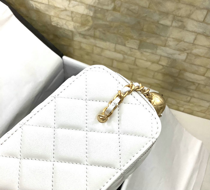 Chanel Clutch with Chain White AP2303