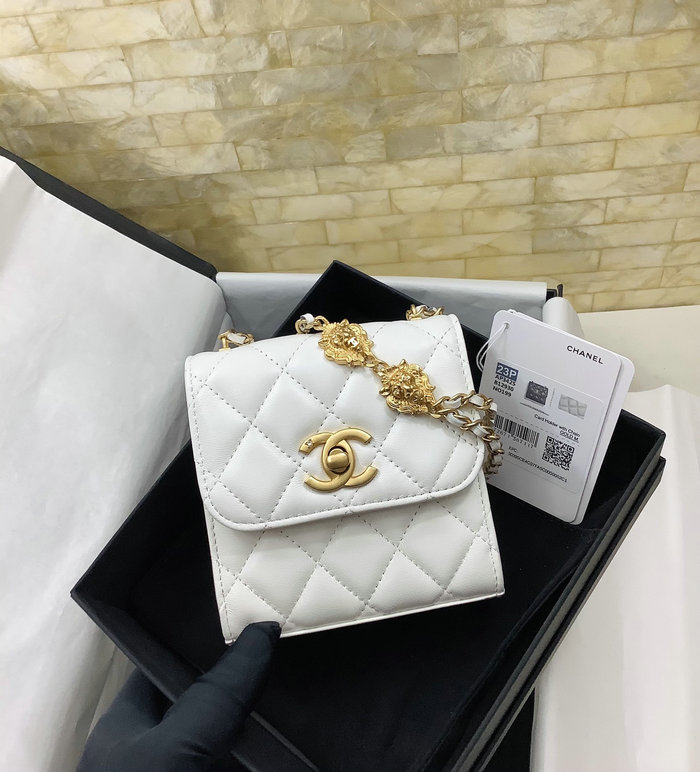 Chanel Clutch with Chain White AP3425