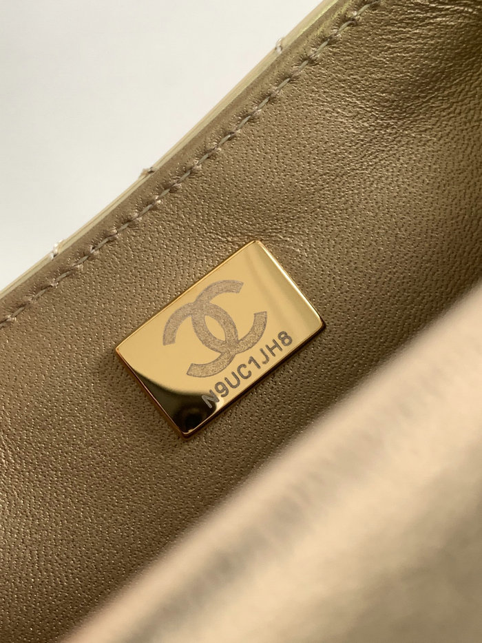 Chanel Flap Bag & Star Coin Purse Gold AS4648