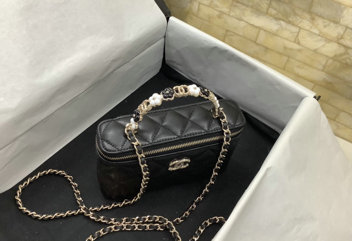 Chanel Lambskin Clutch with Chain Black AP3576