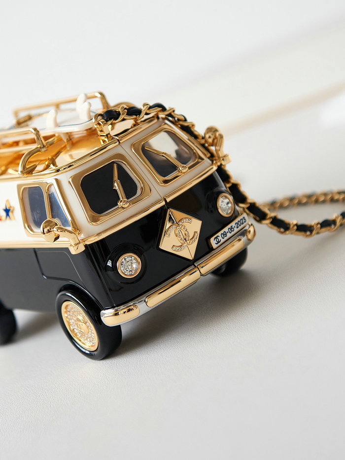 Chanel Mini Van Minaudiere Black AS4590