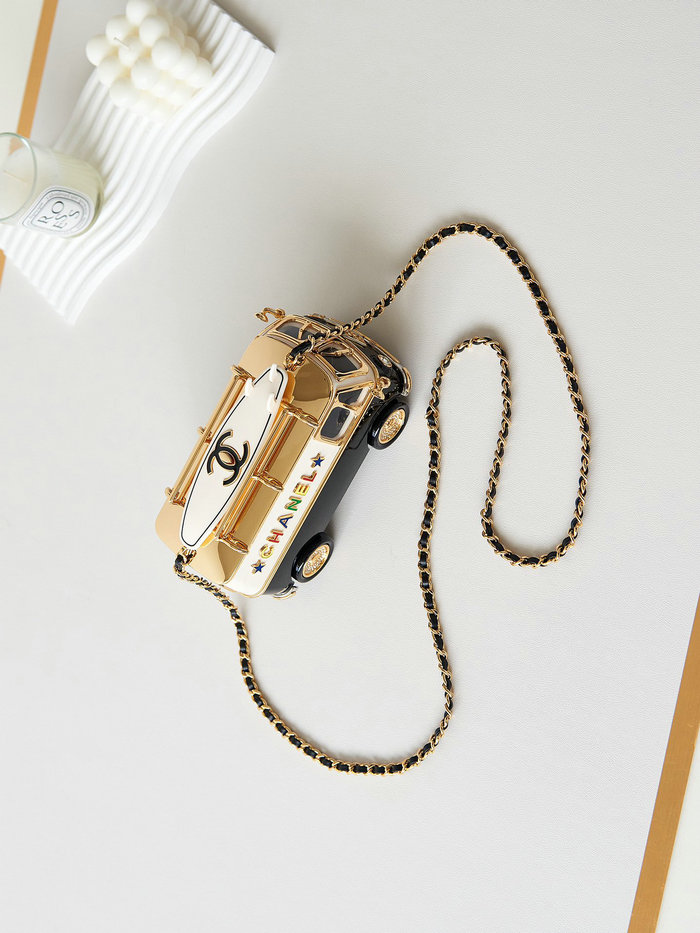 Chanel Mini Van Minaudiere Black AS4590