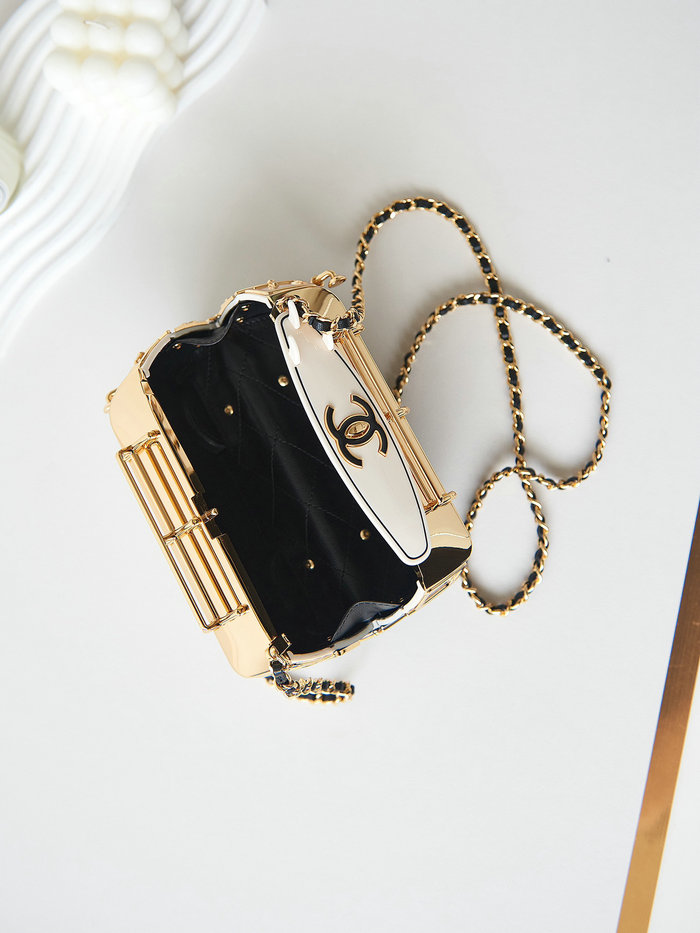 Chanel Mini Van Minaudiere Black AS4590