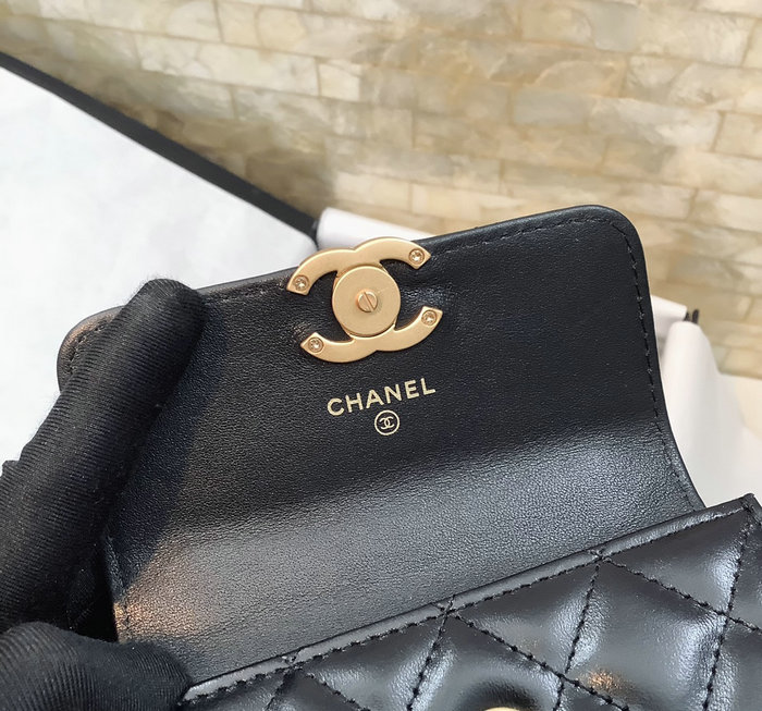 Chanel Mini Wallet on Chain Black AP2290