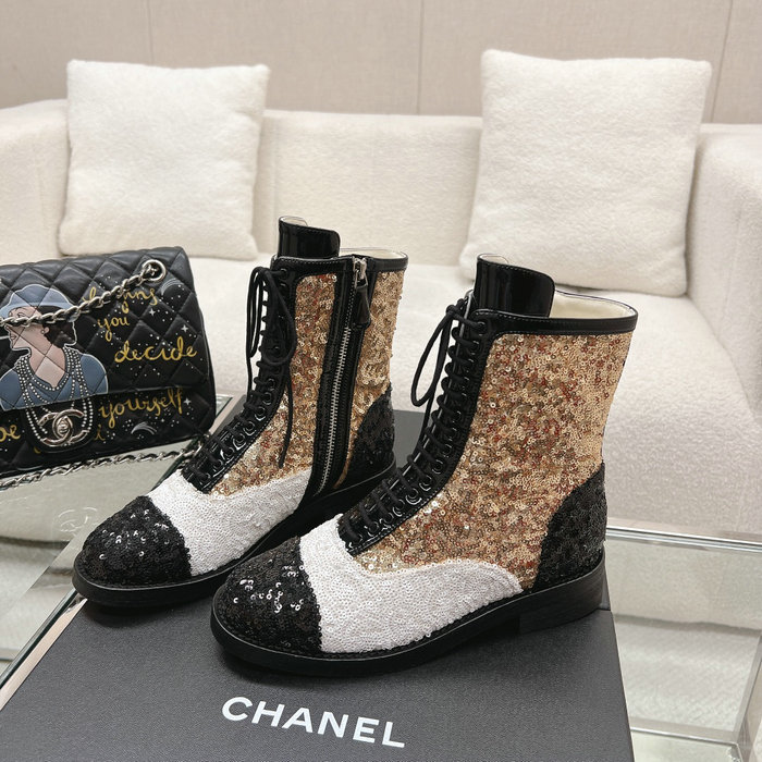 Chanel Sequins Boots SNC111401