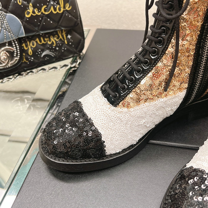 Chanel Sequins Boots SNC111401