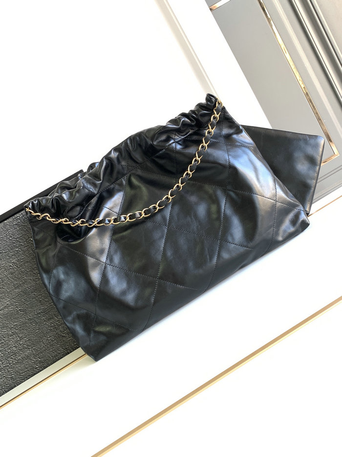 Chanel Shiny Calfskin 22 Handbag with Gold Hardware AS4486