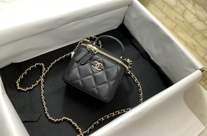 Chanel Small Vanity with Chain Black AP2198