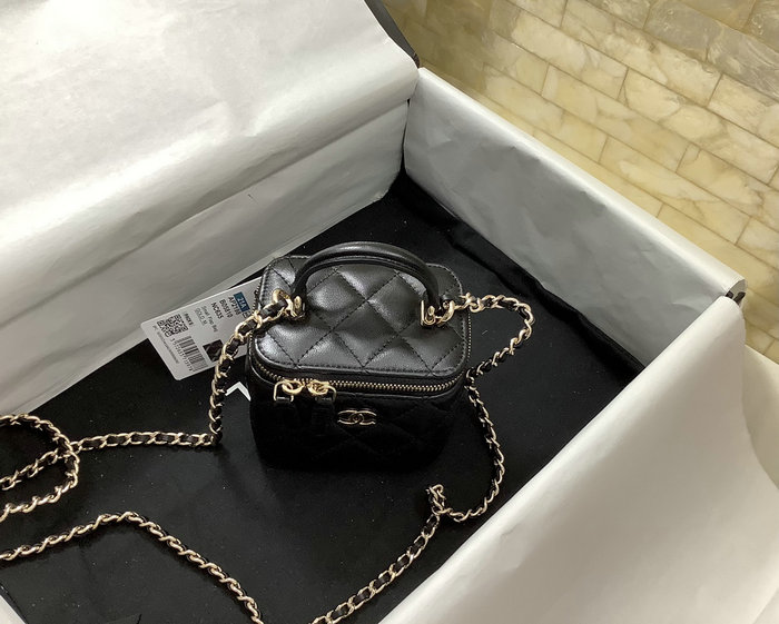 Chanel Small Vanity with Chain Black AP2198